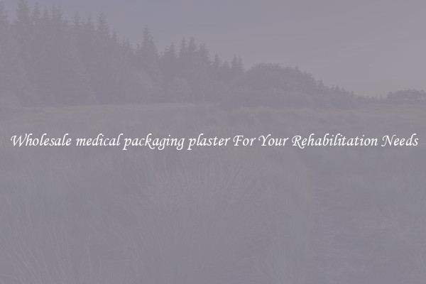Wholesale medical packaging plaster For Your Rehabilitation Needs