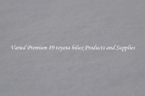Varied Premium 89 toyota hilux Products and Supplies
