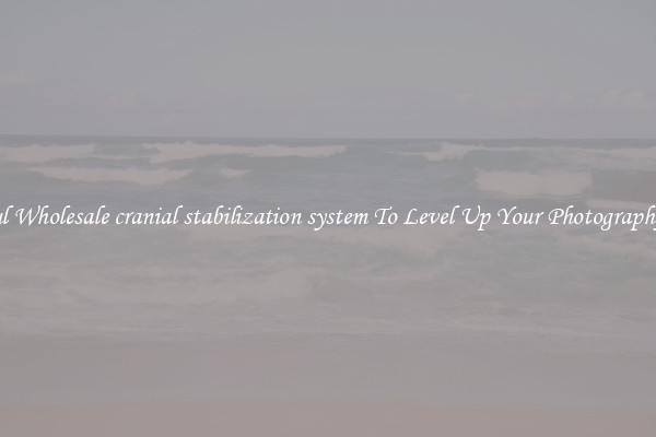 Useful Wholesale cranial stabilization system To Level Up Your Photography Skill