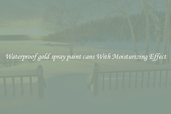 Waterproof gold spray paint cans With Moisturizing Effect