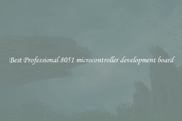 Best Professional 8051 microcontroller development board