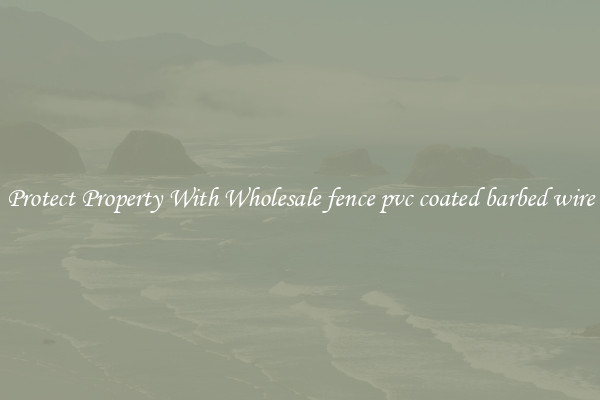 Protect Property With Wholesale fence pvc coated barbed wire