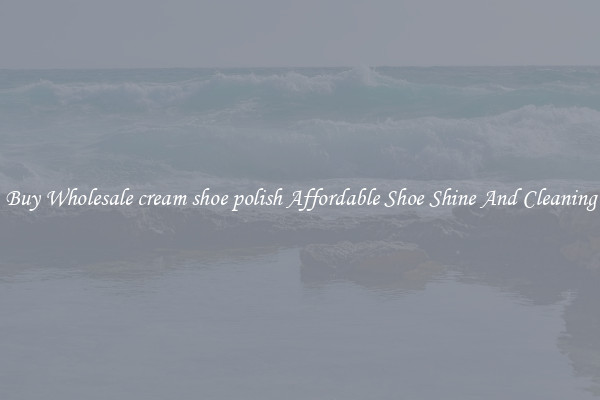 Buy Wholesale cream shoe polish Affordable Shoe Shine And Cleaning