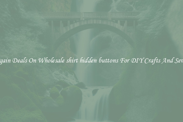 Bargain Deals On Wholesale shirt hidden buttons For DIY Crafts And Sewing