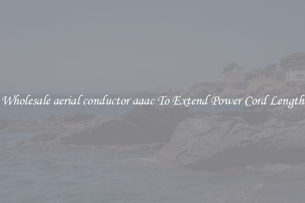 Wholesale aerial conductor aaac To Extend Power Cord Length